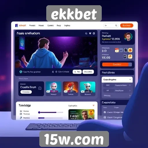 Análise da interface do usuário no site ekkbet